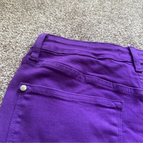 Judy Blue Violet Hi-Rise Tummy Control Purple Denim Shorts Womens Size XL Summer - Picture 10 of 16